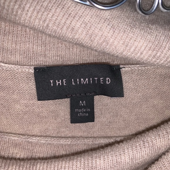 Tan open shoulder sweater - Picture 4 of 4